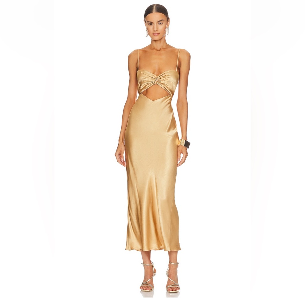 NWT Shona Joy cut out front midi dress size AU8/US4